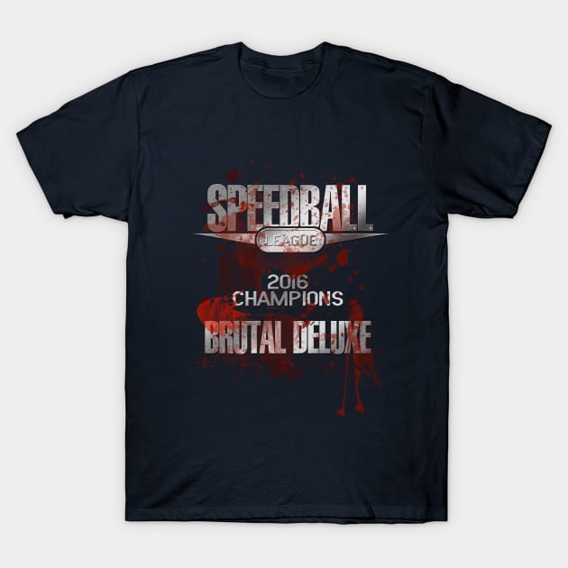 Speedball League Champions - Brutal Deluxe T-Shirt by RetroCheshire